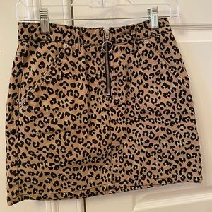 Cheetah / Leopard Mini Skirt